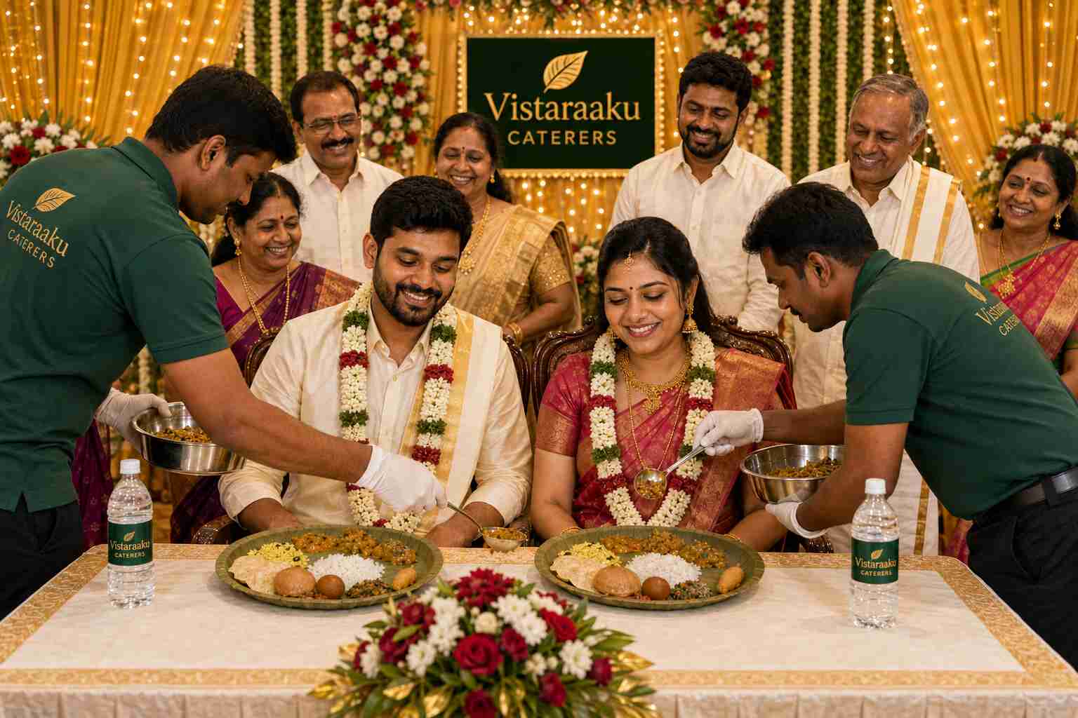 Vistaraaku Caterers providing catering services in Hyderabad