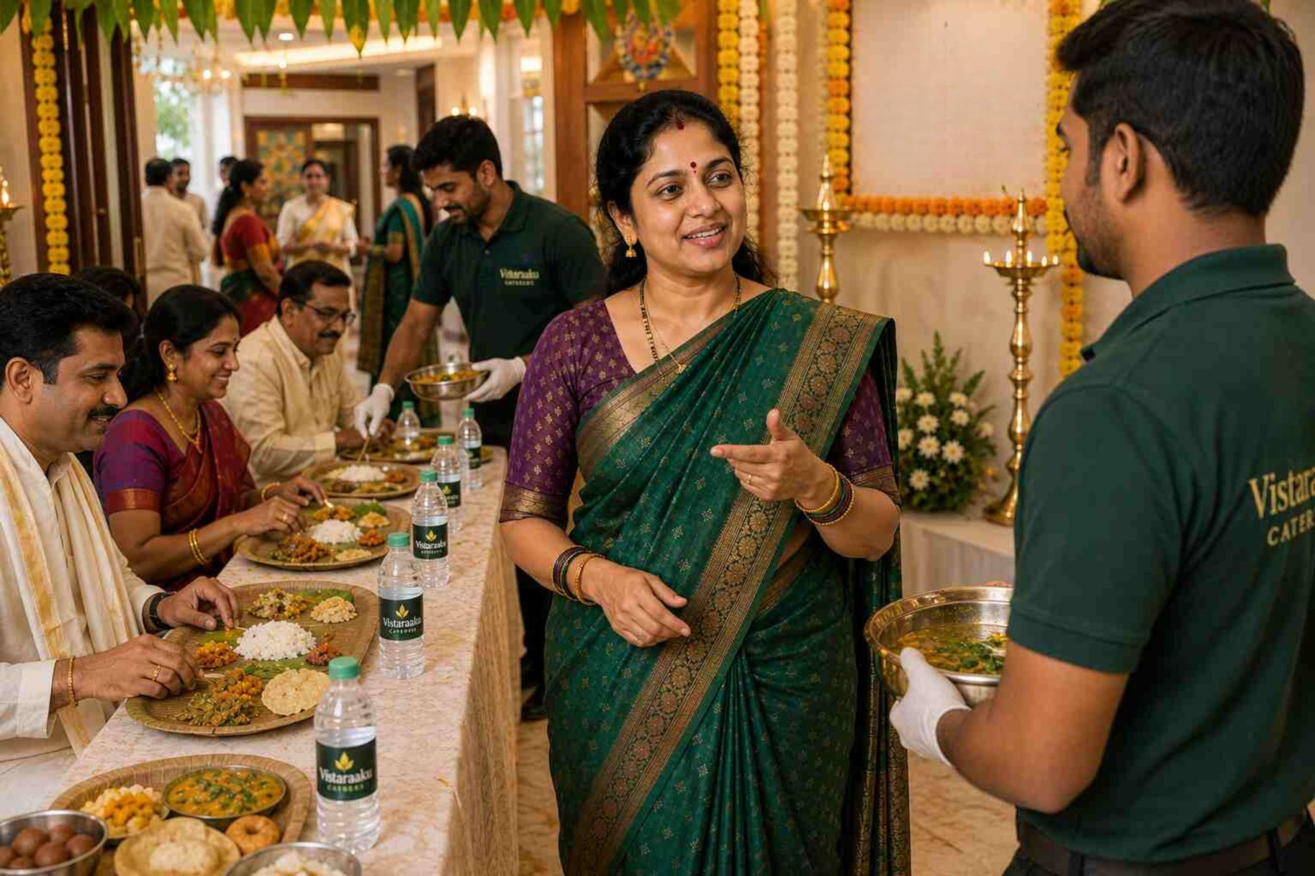 House warming catering services in Hyderabad by Vistaraaku Caterers